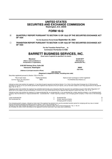Thumbnail Barrett Business Services 10-Q Quarterly Report FY2024 