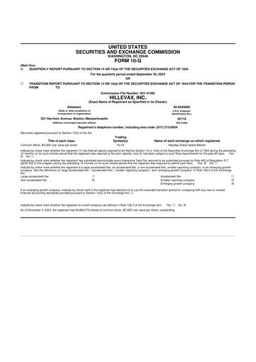 Thumbnail HilleVax 10-Q Quarterly Report FY2024 