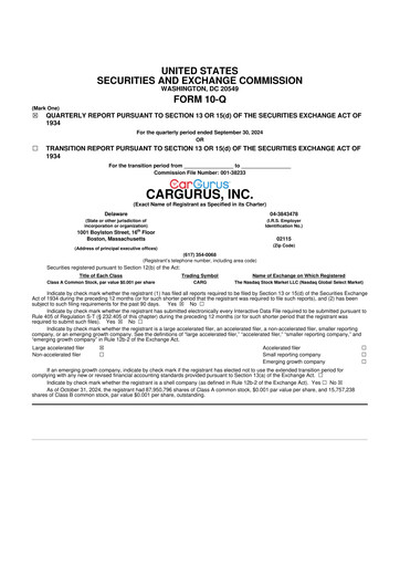 Thumbnail CarGurus 10-Q Quarterly Report FY2024 