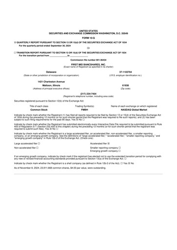 Thumbnail First Mid Bancshares 10-Q Quarterly Report FY2024 