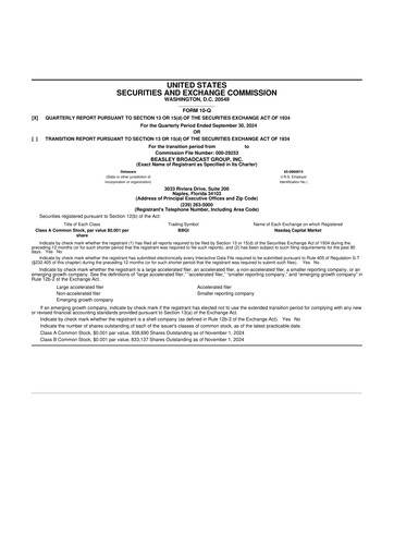 Thumbnail Beasley Broadcast Group
 10-Q Quarterly Report FY2024 