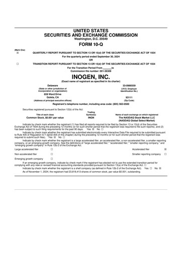 Thumbnail Inogen 10-Q Quarterly Report FY2024 