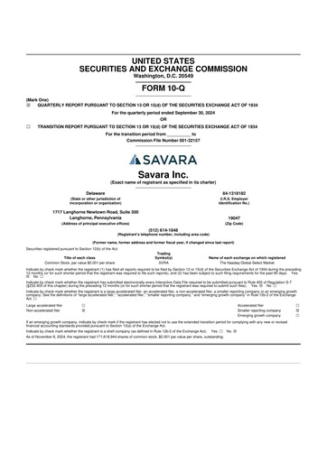 Thumbnail Savara 10-Q Quarterly Report FY2024 