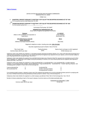 Thumbnail Perspective Therapeutics 10-Q Quarterly Report FY2024 