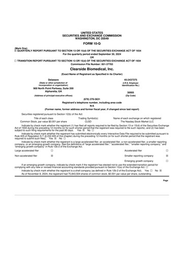 Thumbnail Clearside Biomedical
 10-Q Quarterly Report FY2024 
