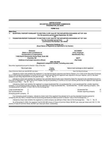 Miniature Paymentus 10-Q Rapport trimestriel 2024 