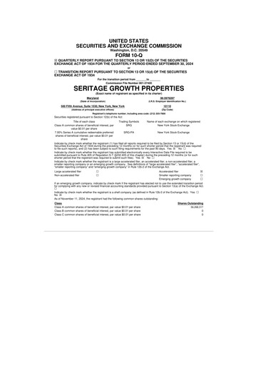 Thumbnail Seritage Growth Properties
 10-Q Quarterly Report FY2024 