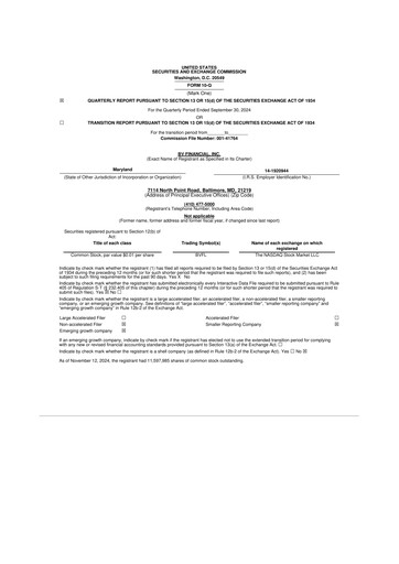 Thumbnail BV Financial 10-Q Quarterly Report FY2024 