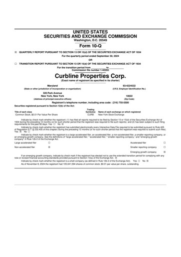 Thumbnail Curbline Properties 10-Q Quarterly Report FY2024 