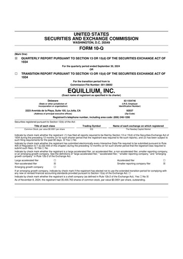Thumbnail Equillium 10-Q Quarterly Report FY2024 