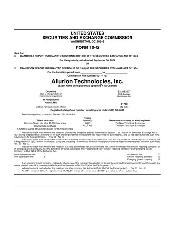 Thumbnail Allurion Technologies 10-Q Quarterly Report FY2024 