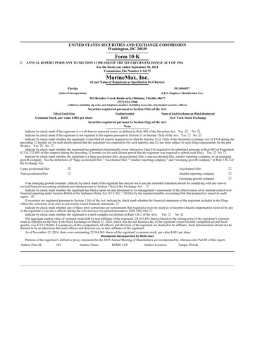 Thumbnail MarineMax 10-K Annual Report 2024