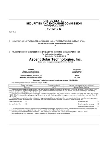 Thumbnail Ascent Solar Technologies 10-Q Quarterly Report FY2024 