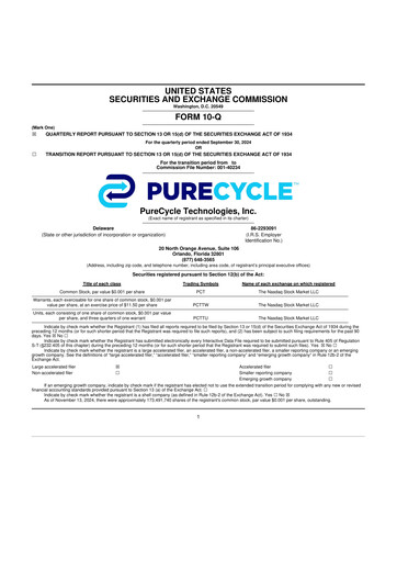 Thumbnail PureCycle Technologies 10-Q Quarterly Report FY2024 