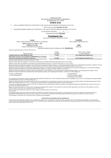 Miniature CleanSpark 10-K Rapport annuel 2024