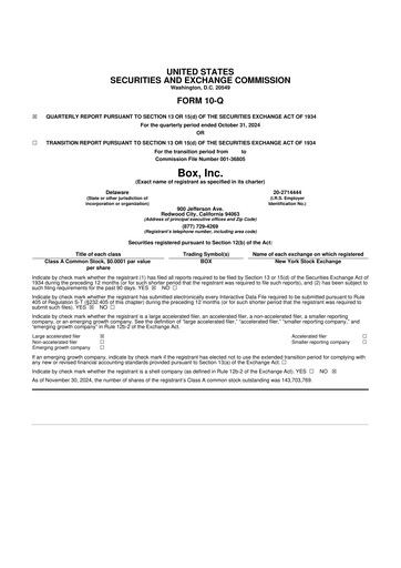 Thumbnail Box, Inc. 10-Q Quarterly Report FY2024 