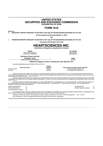 Thumbnail HeartSciences Inc. 10-Q Quarterly Report FY2025 