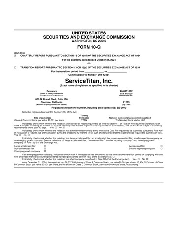 Vorschaubild ServiceTitan 10-Q Quartalsbericht 2025 