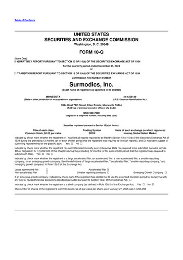 Thumbnail SurModics 10-Q Quarterly Report FY2025 