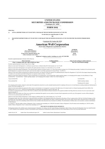 Thumbnail American Well
 10-K Annual Report 2024