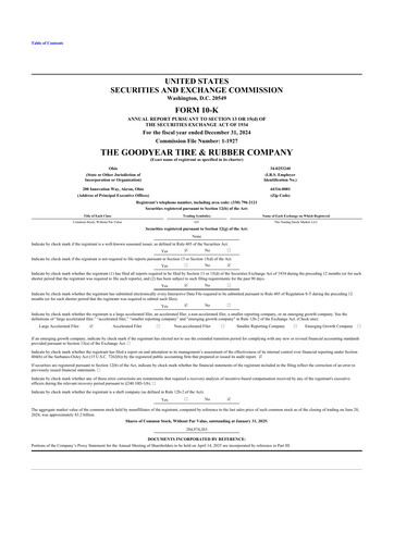 Thumbnail Goodyear 10-K Annual Report 2024