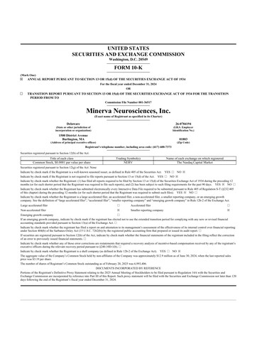 Thumbnail Minerva Neurosciences
 10-K Annual Report 2024