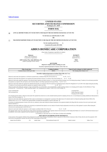 Thumbnail 
Addus HomeCare 10-K Annual Report 2024