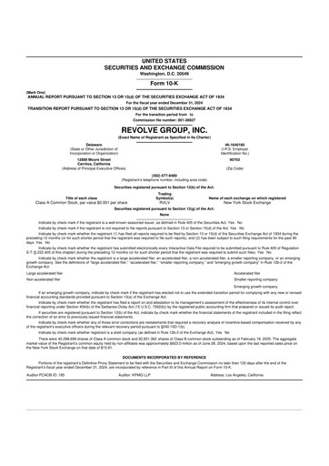 Thumbnail Revolve Group 10-K Annual Report 2024