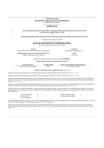 Miniature Range Resources
 10-K Rapport annuel 2024