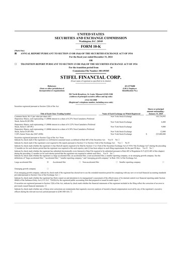Thumbnail Stifel
 10-K Annual Report 2024