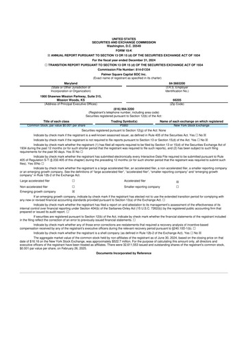 Miniature Palmer Square Capital BDC 10-K Rapport annuel 2024