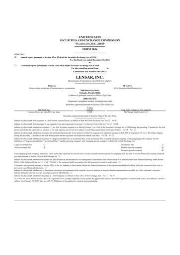 Thumbnail LENSAR 10-K Annual Report 2024