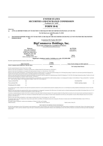 Thumbnail BigCommerce 10-K Annual Report 2024