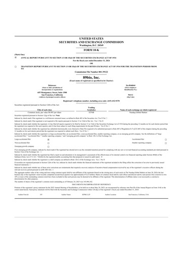 Thumbnail 89bio 10-K Annual Report 2024