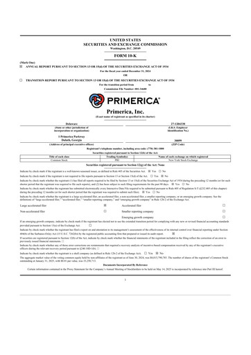 Thumbnail Primerica
 10-K Annual Report 2024