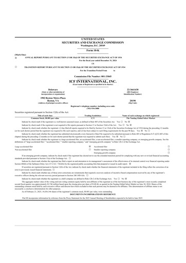 Thumbnail ICF International 10-K Annual Report 2024