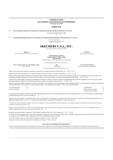 Thumbnail Skechers
 10-K Annual Report 2024