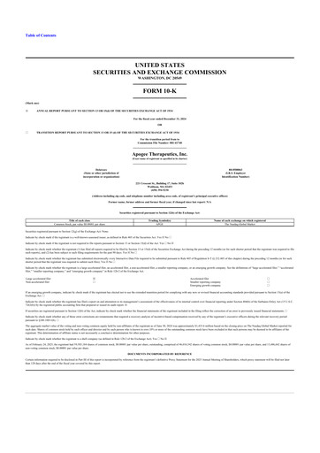 Thumbnail Apogee Therapeutics 10-K Annual Report 2024