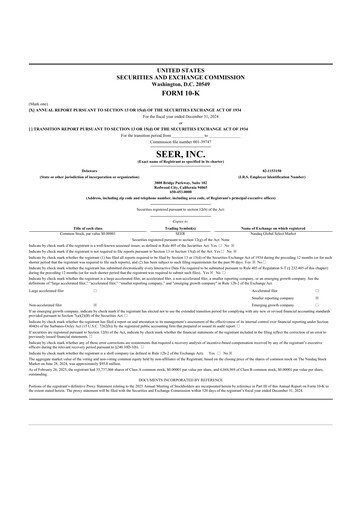 Vorschaubild Seer Inc 10-K Jahresbericht 2024