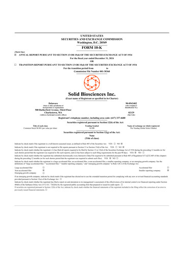 Thumbnail Solid Biosciences
 10-K Annual Report 2024