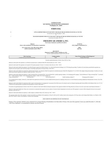 Thumbnail FreightCar America
 10-K Annual Report 2024