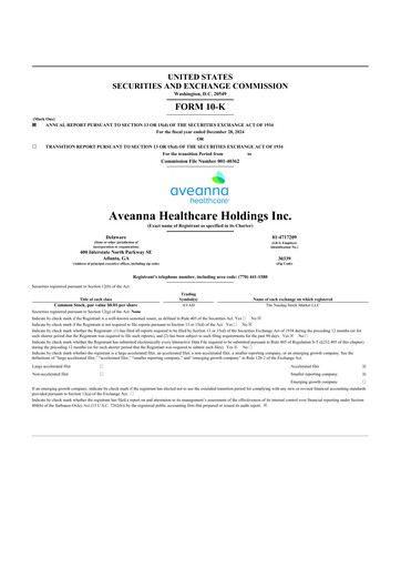 Thumbnail Aveanna Healthcare 10-K Annual Report 2024