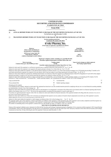 Thumbnail Evoke Pharma
 10-K Annual Report 2024