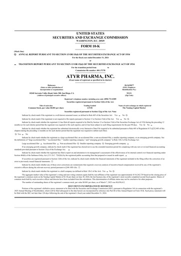 Thumbnail aTyr Pharma 10-K Annual Report 2024