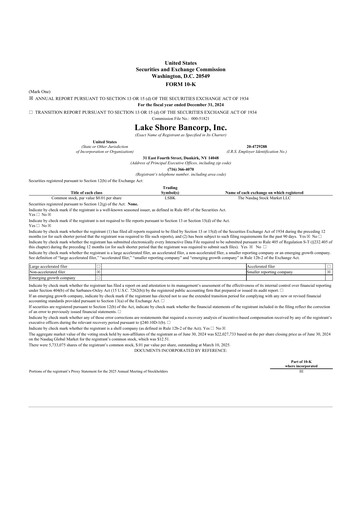 Thumbnail Lake Shore Bancorp 10-K Annual Report 2024