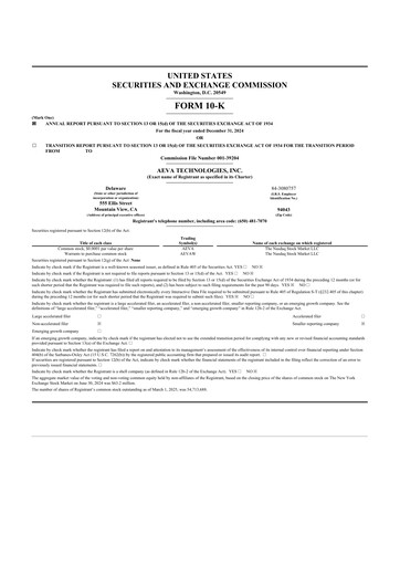 Thumbnail Aeva Technologies 10-K Annual Report 2024