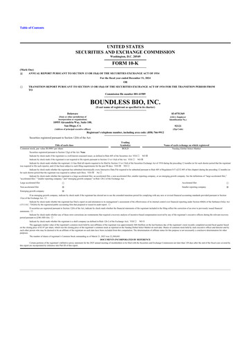 Thumbnail Boundless Bio 10-K Annual Report 2024