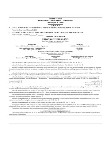 Thumbnail Urban Outfitters
 10-K Annual Report 2025