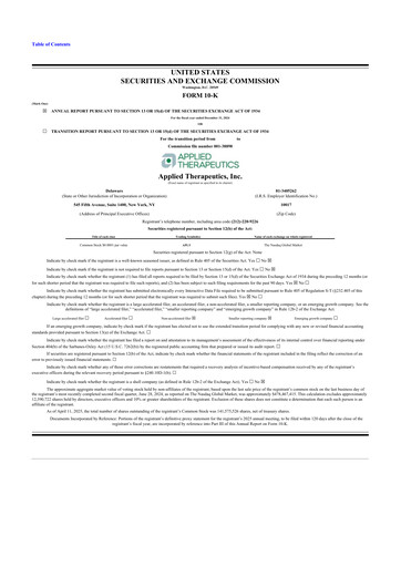 Thumbnail Applied Therapeutics 10-K Annual Report 2024