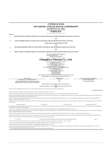 Thumbnail Chunghwa Telecom 20-F Annual Report 2024